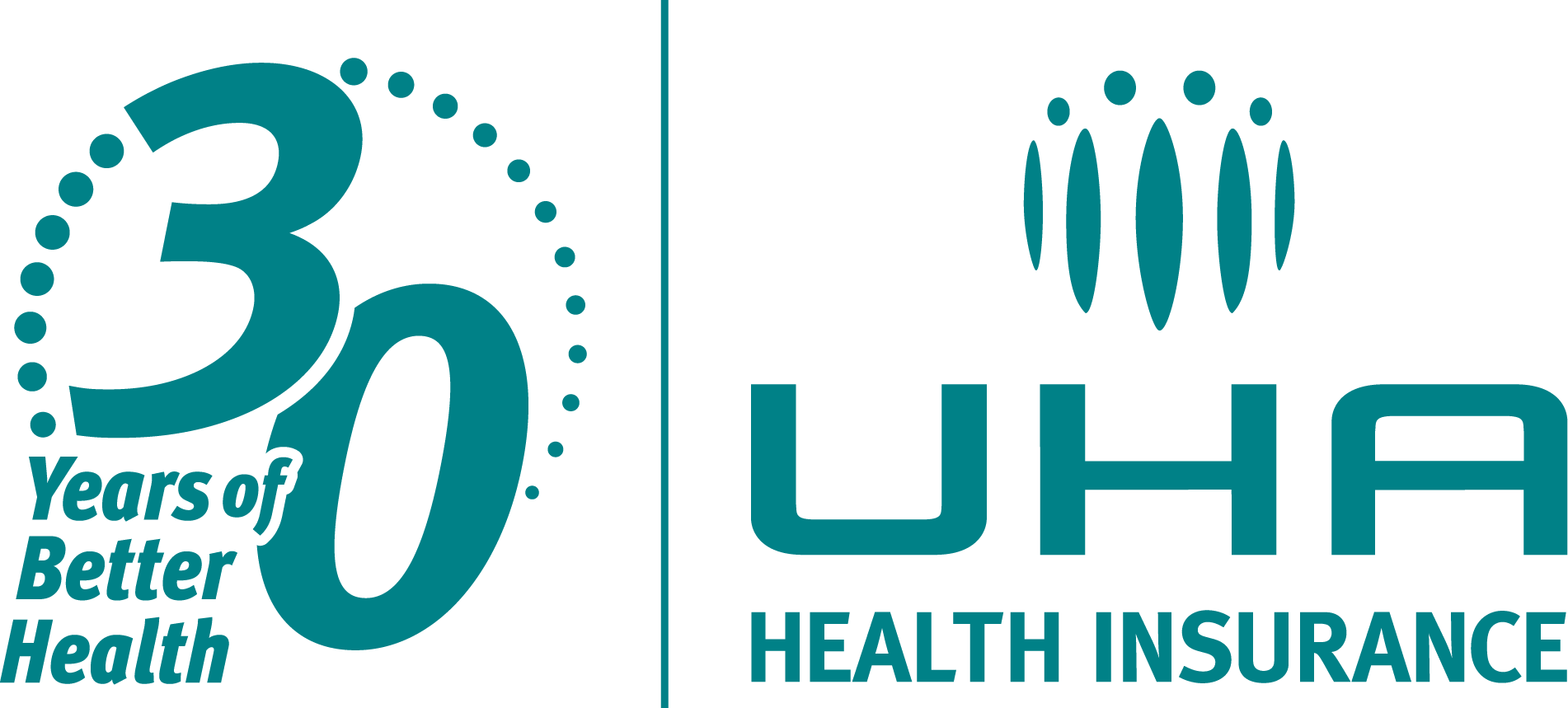 UHA Health Insurance 30th Anniversary Logo